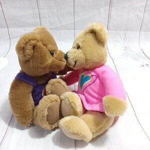 Hallmark cards Inc lovely bear couple 9 inch plush stuffed animal